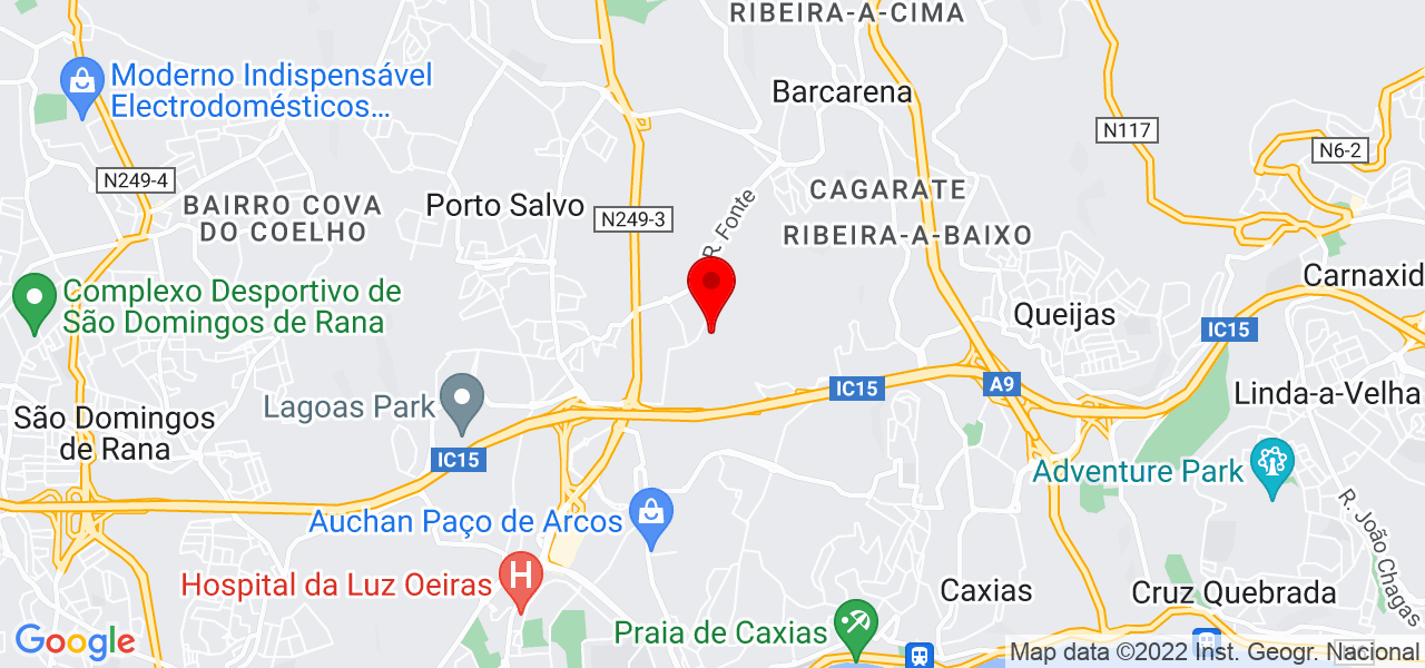Jonas Pascoal - Lisboa - Oeiras - Mapa