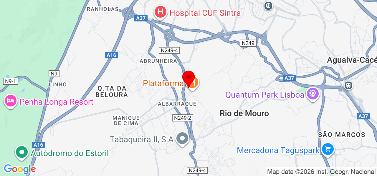 Marília - Lisboa - Sintra - Karte
