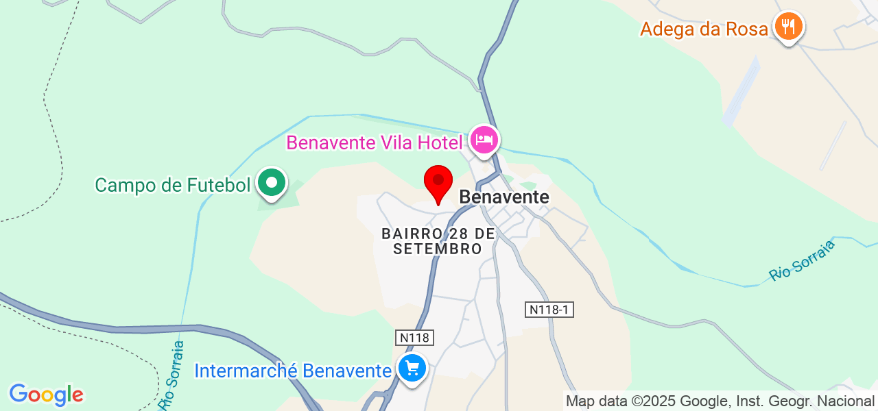 Alex - Santarém - Benavente - Map