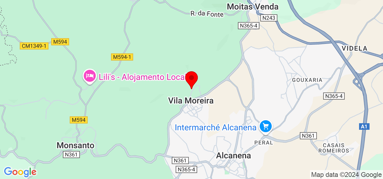 Mascote Pai Natal🎅/Outros - Santarém - Alcanena - Mapa