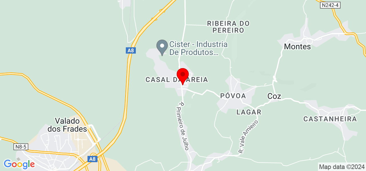 Filipe Oliveira - Leiria - Alcobaça - Mapa