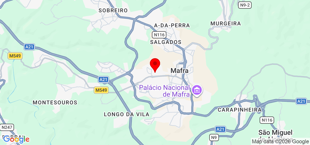 Alexo Global Lda - Lisboa - Mafra - Mapa