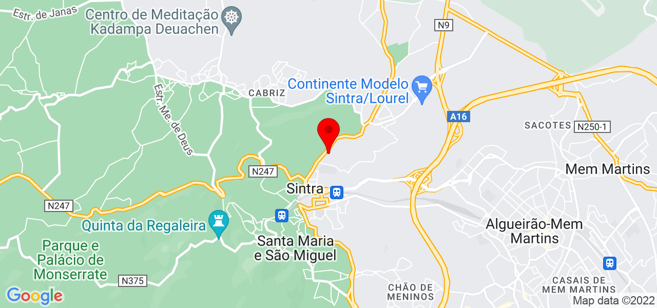 Palma Oneshot - Lisboa - Sintra - Mapa