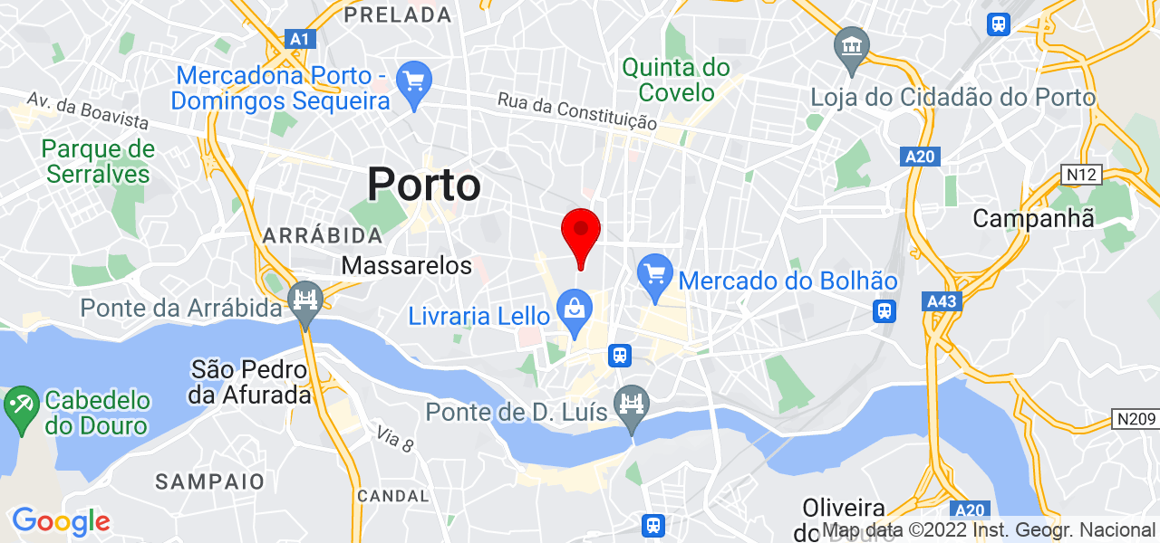 Jenifer Ravache - Porto - Porto - Mapa