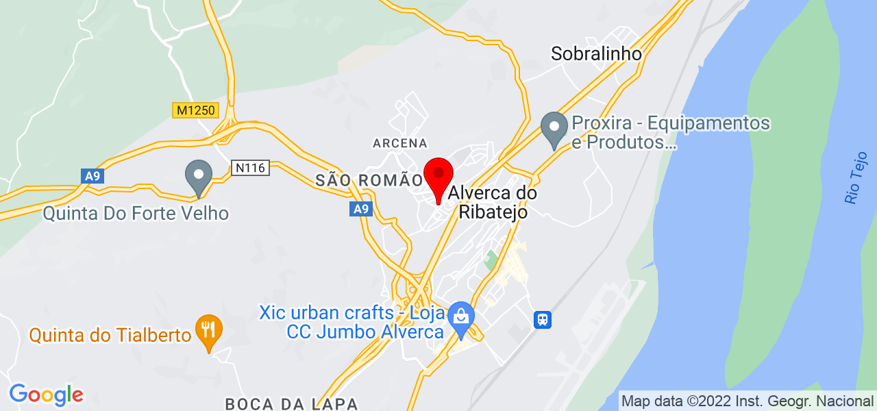 Elaine Ferreira Borges Bianco - Lisboa - Vila Franca de Xira - Mapa