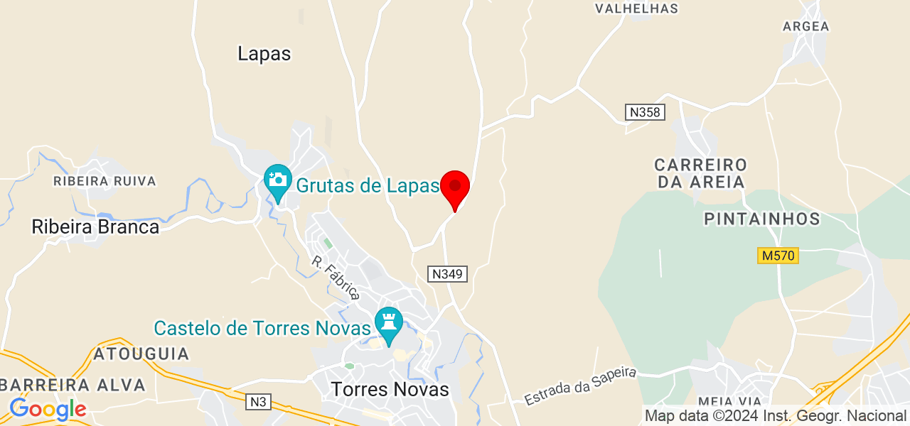 Sucra Atelier - Santarém - Torres Novas - Mapa