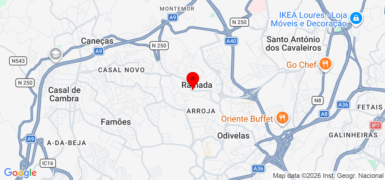 Wesley - Lisboa - Odivelas - Map