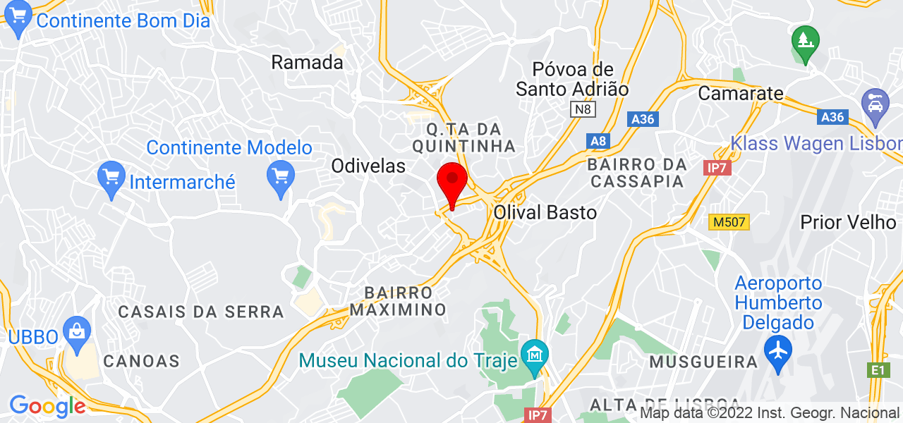 Jefferson alcantara - Lisboa - Odivelas - Mapa