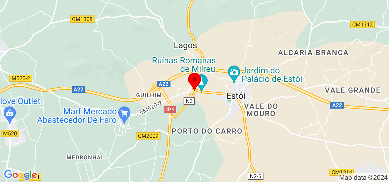 C&acirc;ndida Vienel - Faro - Faro - Mapa