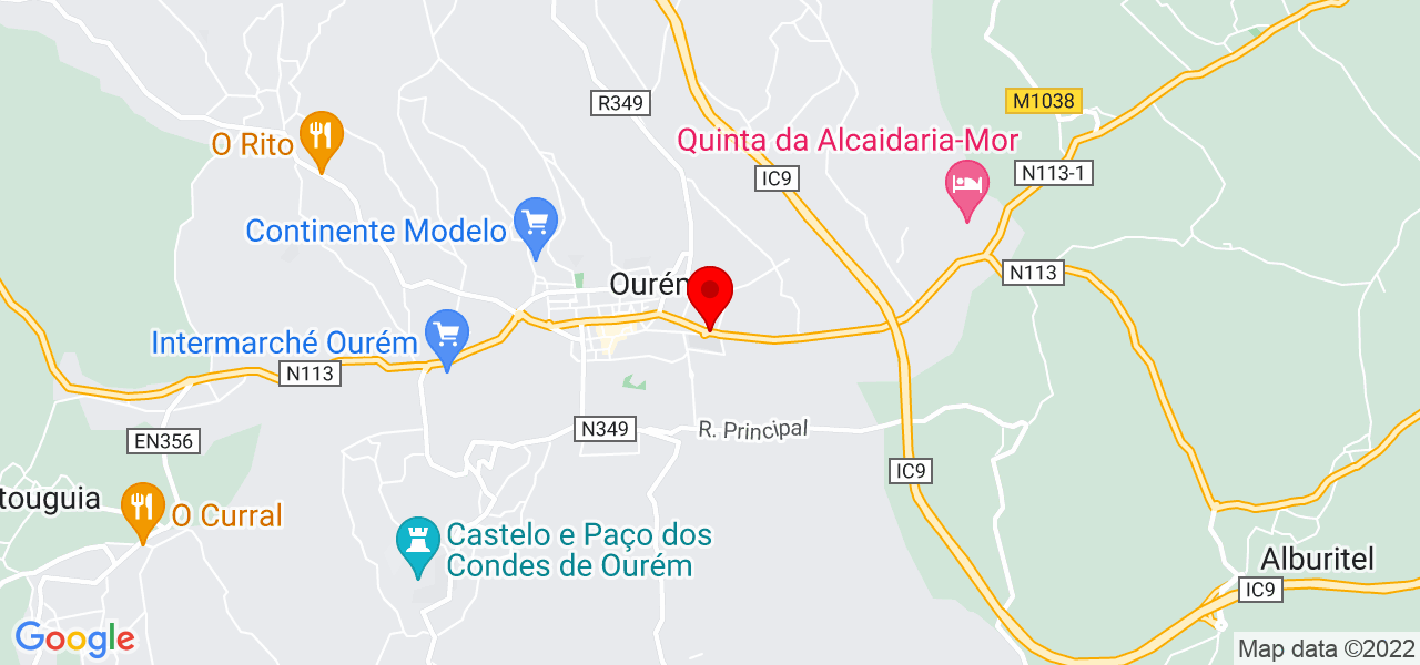 Maguy de Oliveira - Santarém - Ourém - Mapa