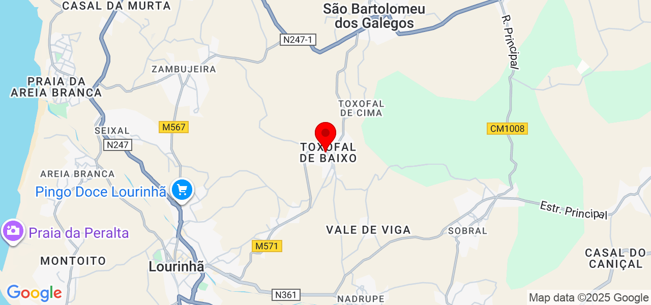 Hidrodin&acirc;mica | Canaliza&ccedil;&atilde;o e Climatiza&ccedil;&atilde;o - Lisboa - Lourinhã - Mapa