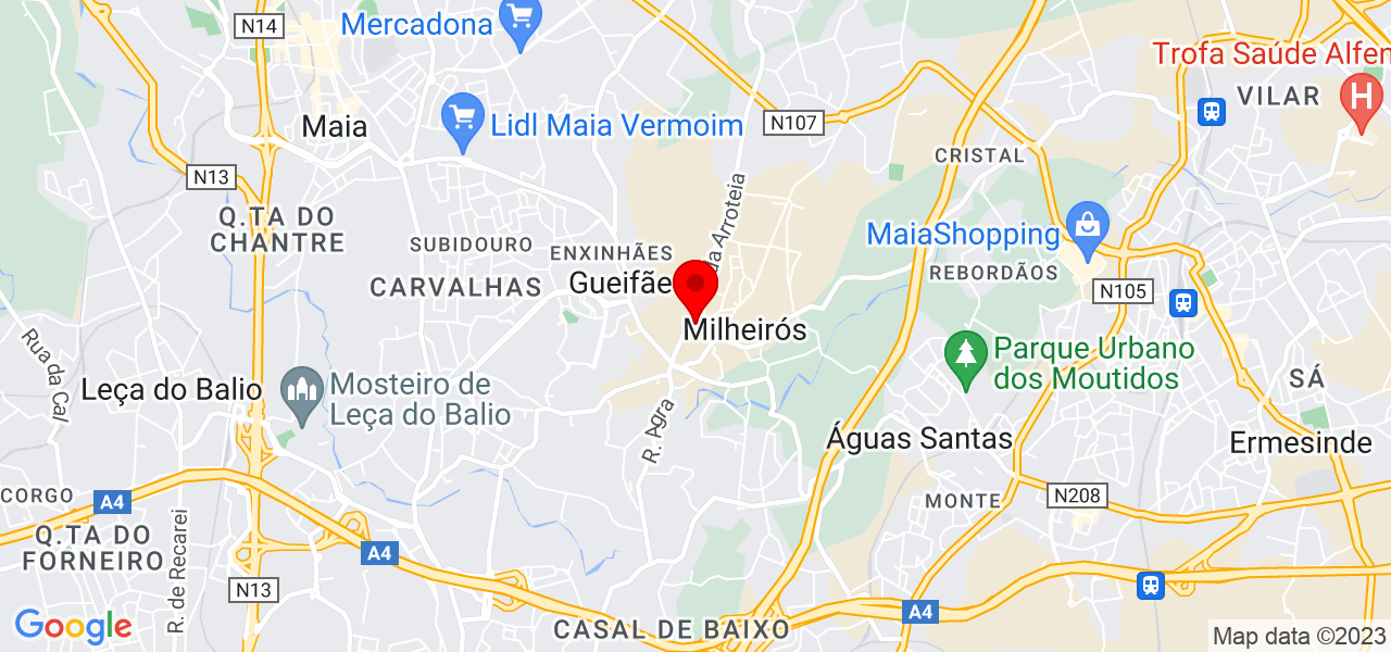 Angel - Porto - Maia - Mapa