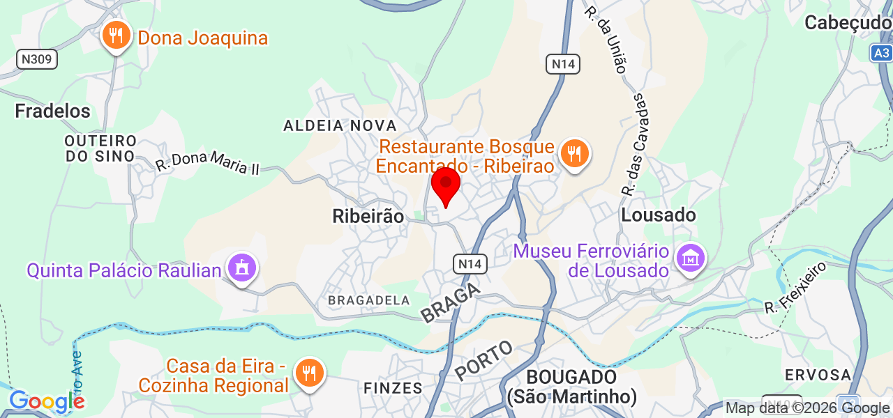 Sara de Moura - Braga - Vila Nova de Famalicão - Mapa
