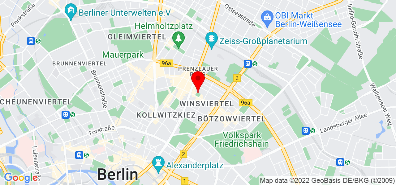 Marie Chain - Berlin - Berlin - Karte