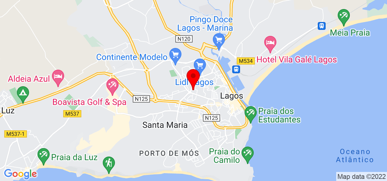 Luana Motta - Faro - Lagos - Mapa