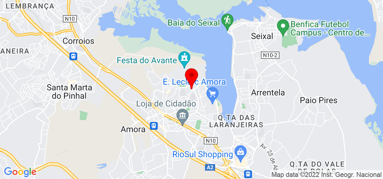 Lima e Silva Limpezas e Jardinagem - Setúbal - Seixal - Mapa