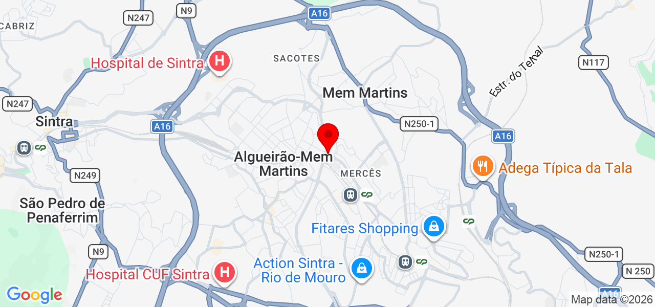 Tribella clean - Lisboa - Sintra - Karte