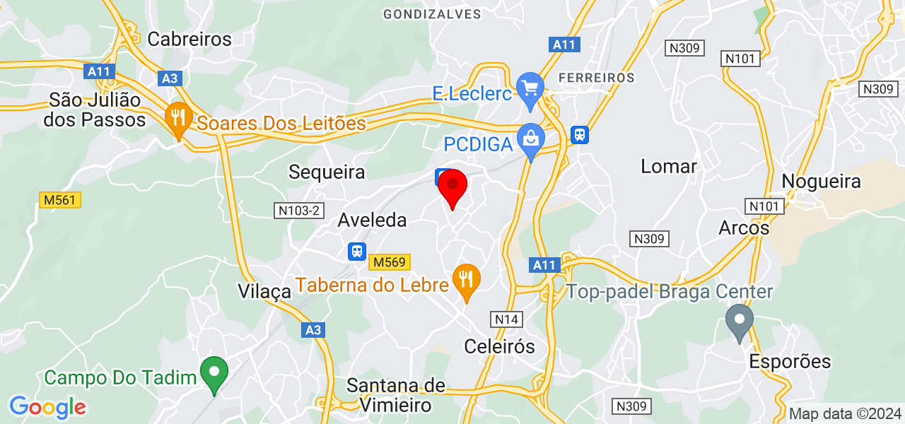 Ana Vera Fernandes - Braga - Braga - Map