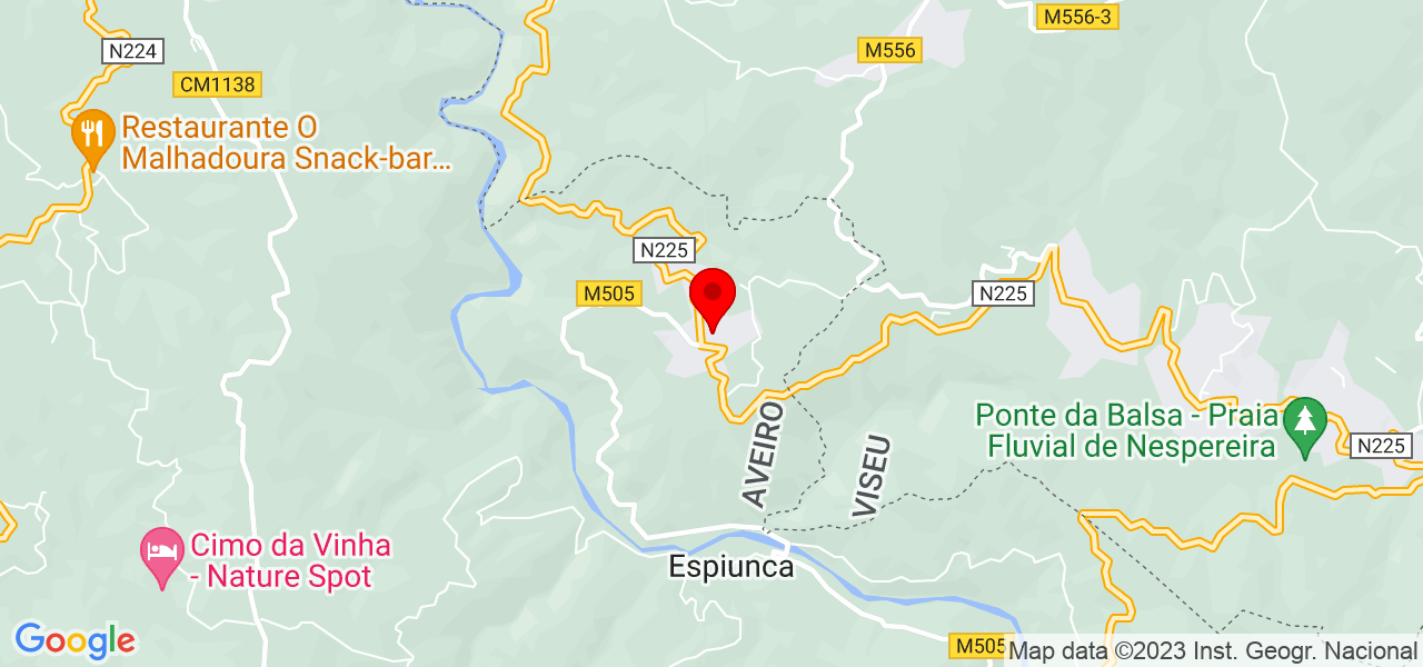 Joana Pin&eacute;u - Aveiro - Arouca - Mapa
