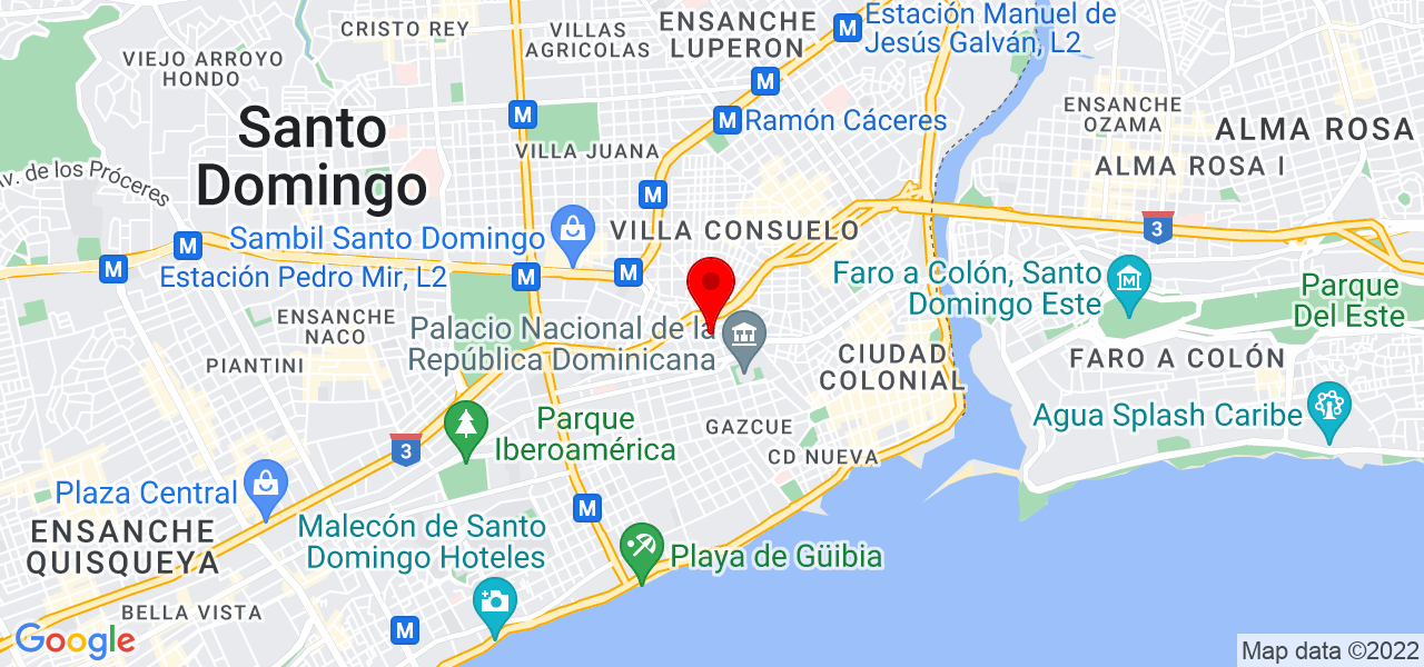 Tropico Design Studio - Distrito Nacional - Santo Domingo de Guzmán - Mapa