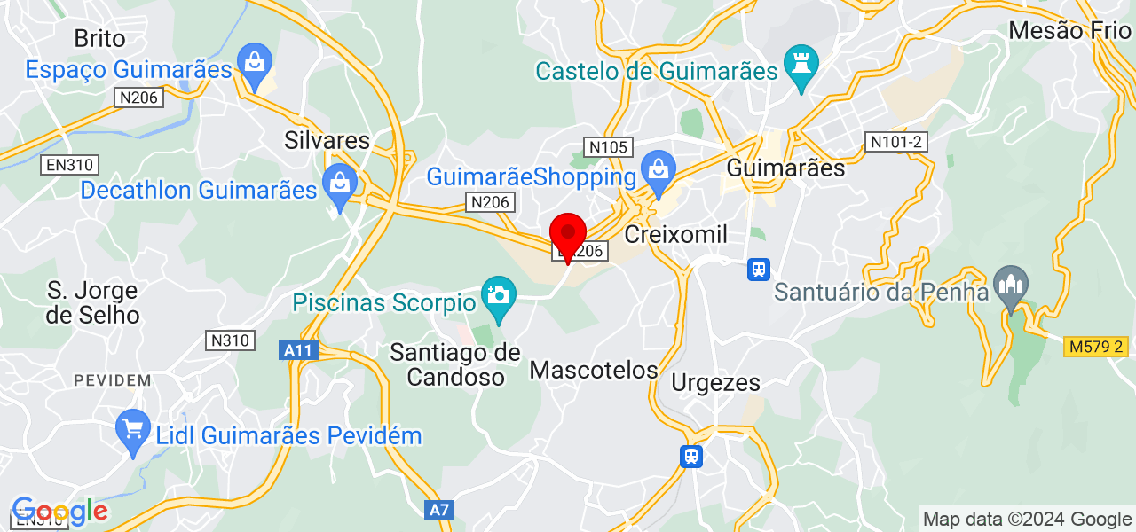 Helga Campos - Braga - Guimarães - Mapa