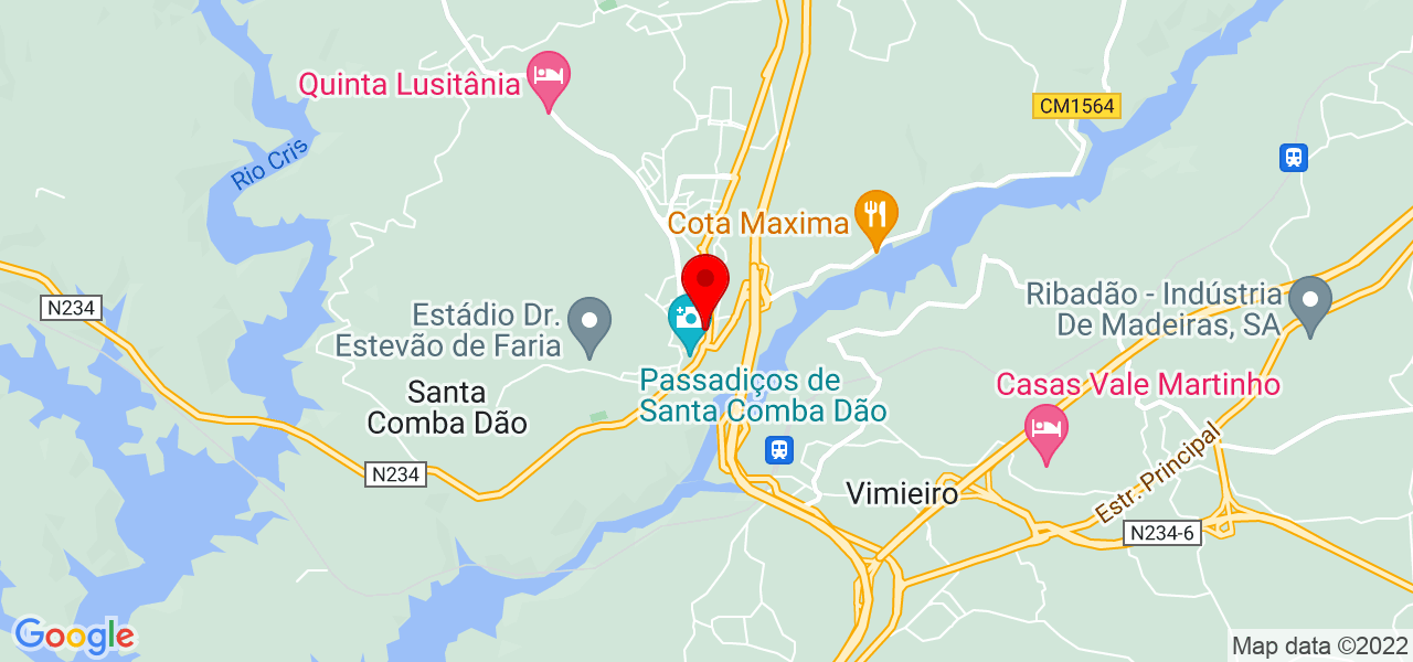 Ativa(M)ente - Viseu - Santa Comba Dão - Mapa