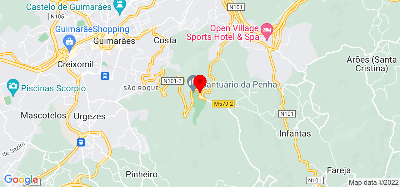 Ana Mendes - Braga - Guimarães - Mapa