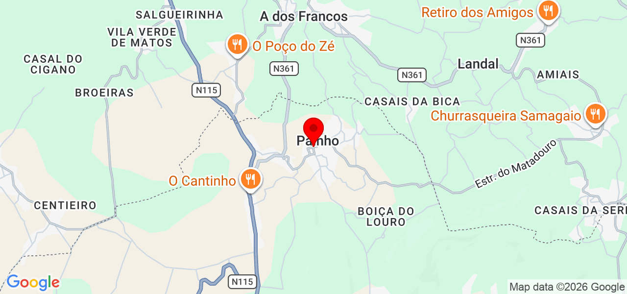 Bia no Mundo Pet - Lisboa - Cadaval - Mapa