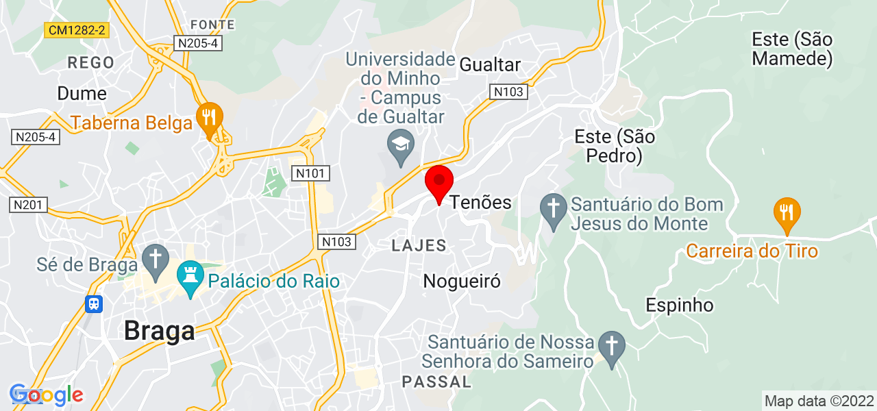 Jos&eacute; Rodrigues - Braga - Braga - Mapa