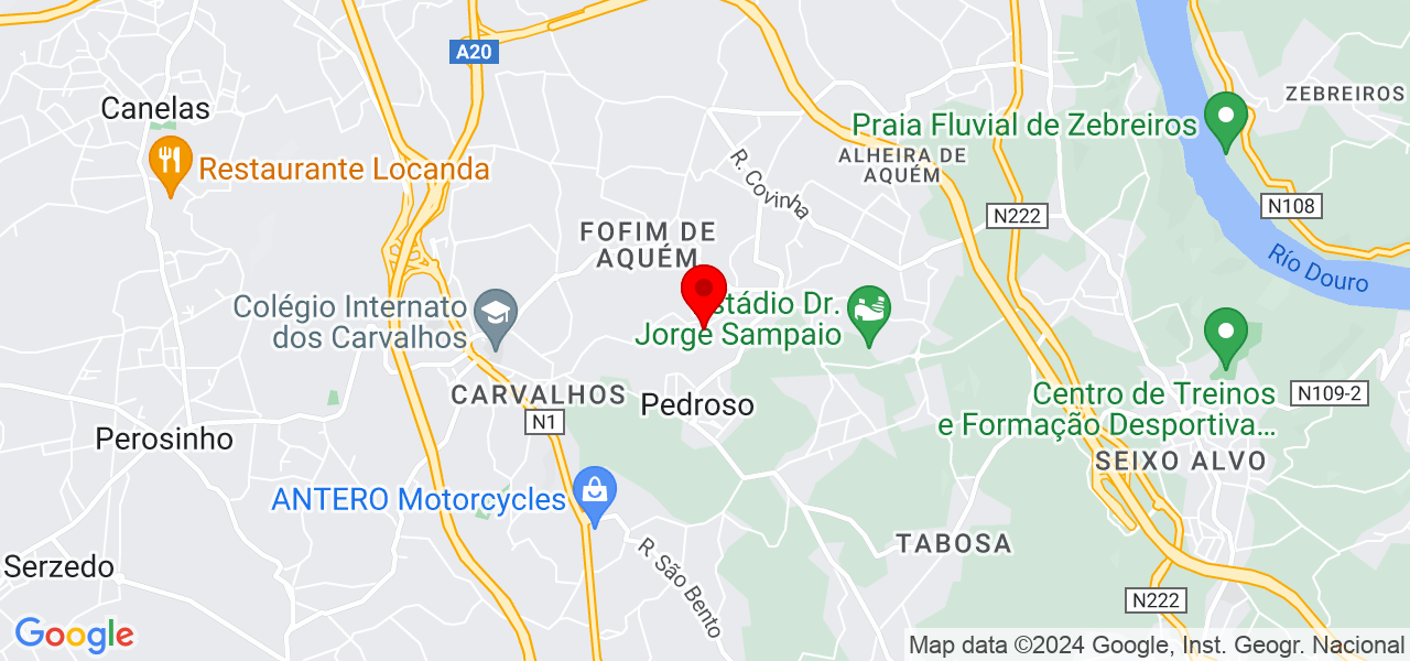 Rui Miguel Gra&ccedil;a Fran&ccedil;a de Carvalho - Porto - Vila Nova de Gaia - Mapa