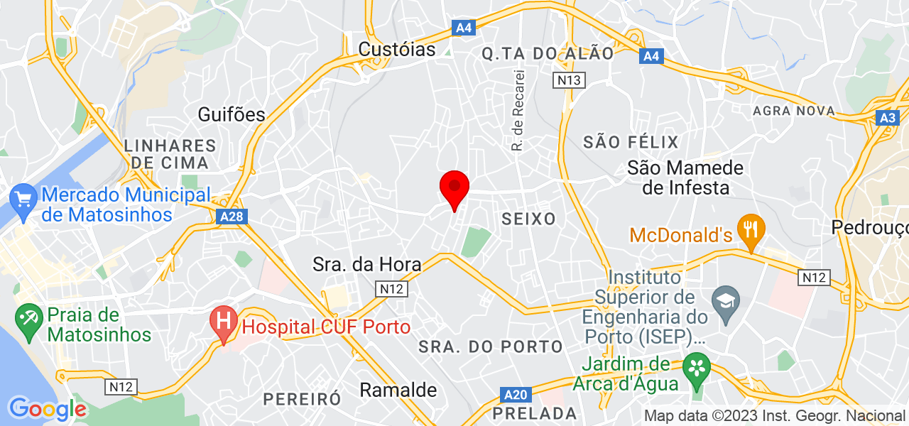 Elisangela Costa - Porto - Matosinhos - Mapa