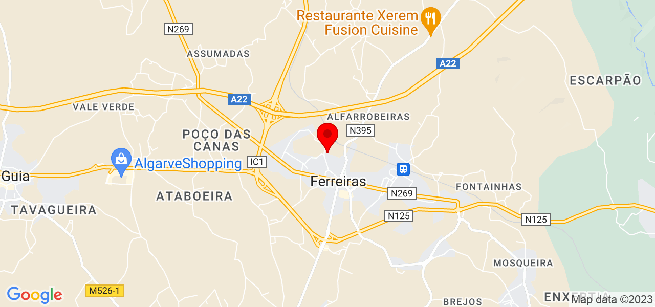 The Builder - Faro - Albufeira - Map