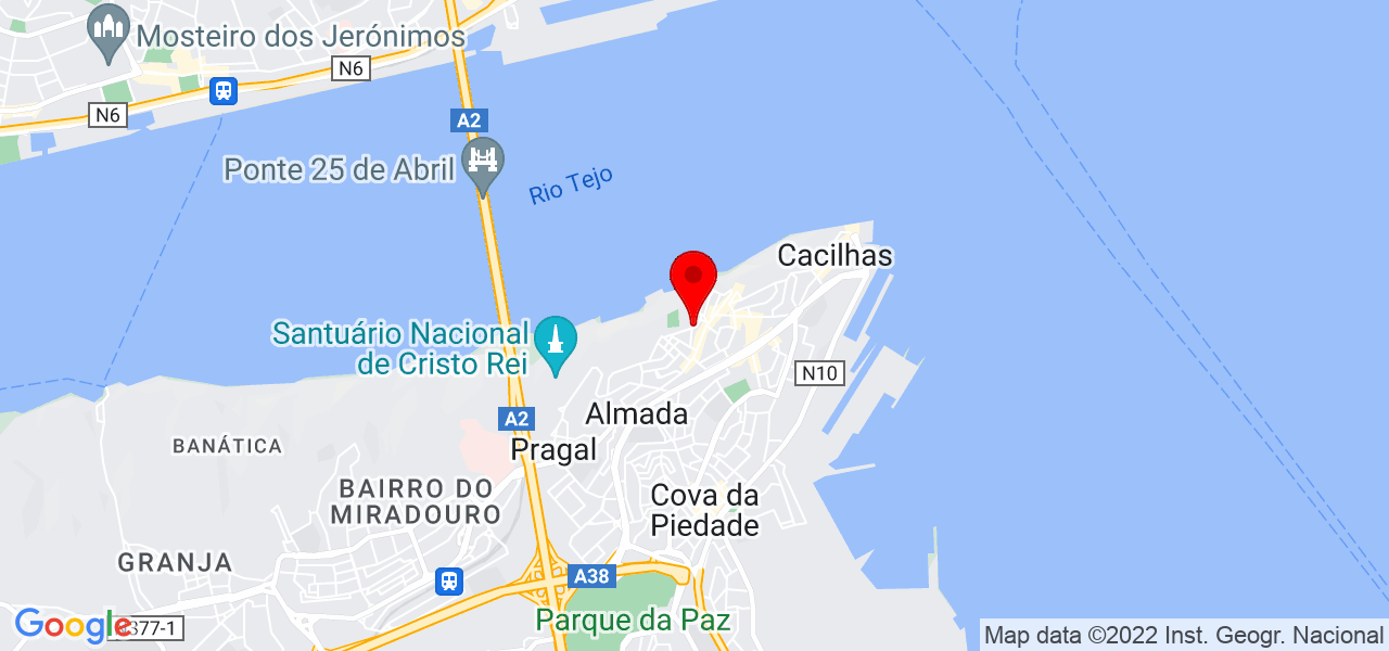 Vértice Arte 3D - Setúbal - Almada - Karte