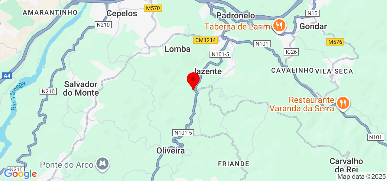 CONSTRU 7AC- Construções e Remodelações - Porto - Amarante - Mapa