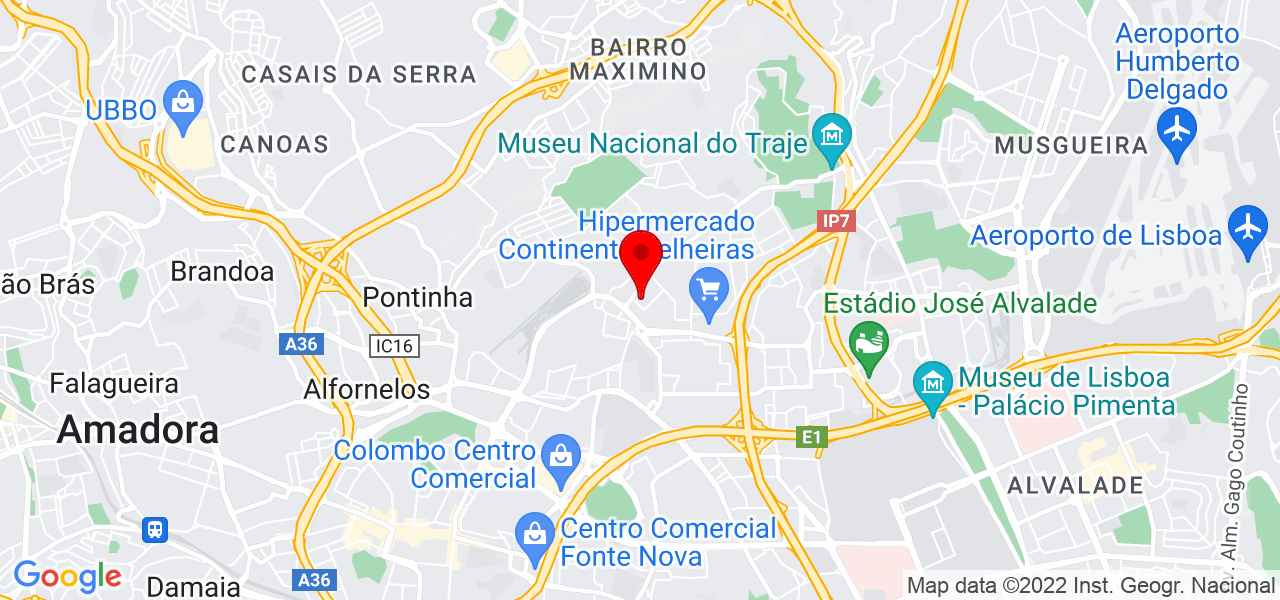 DV360 Sports &amp; Fitness - Lisboa - Lisboa - Mapa