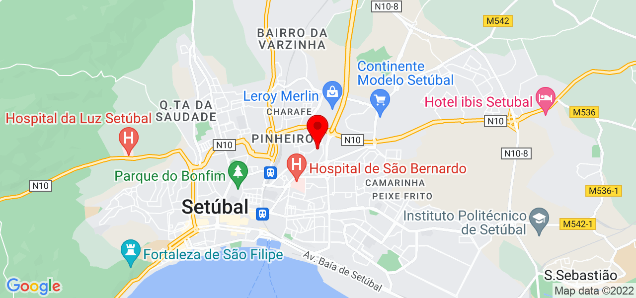 C&aacute;tia Paulino - Setúbal - Setúbal - Mapa