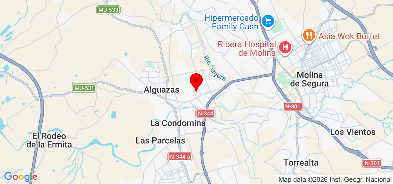 AZZOUZ MOHAMED - Región de Murcia - Alguazas - Mapa