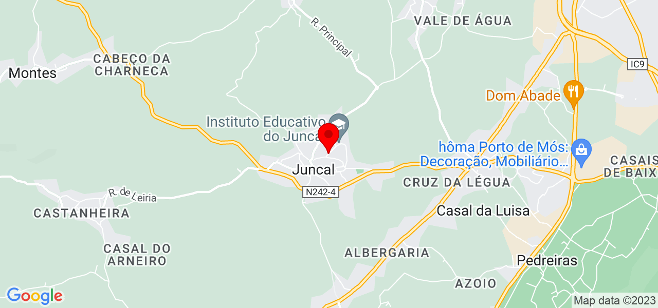 Edna.pt - Leiria - Porto de Mós - Karte