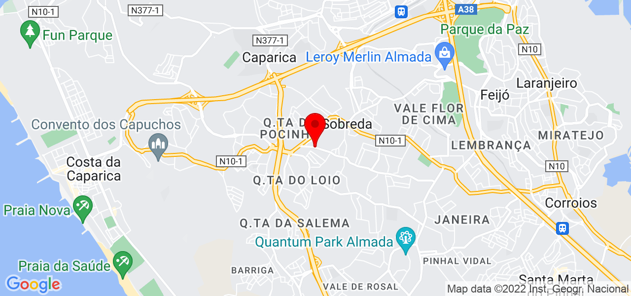 Bárbara Henriques - Setúbal - Almada - Map