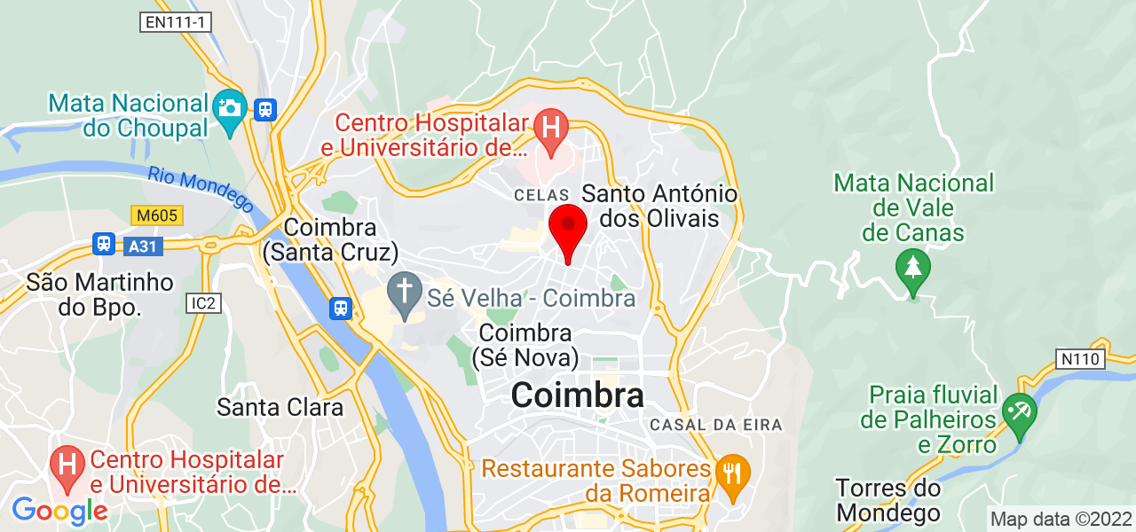 Orqu&iacute;dia - Coimbra - Coimbra - Mapa
