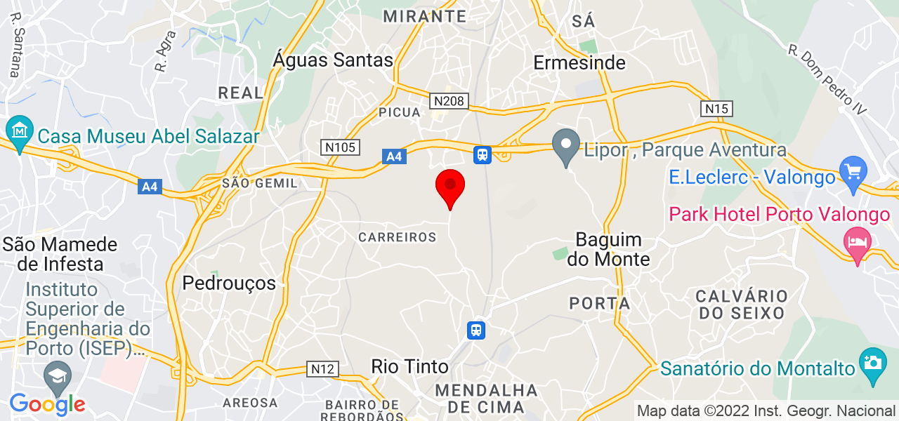 Empreiteira Rosin - Porto - Gondomar - Mapa