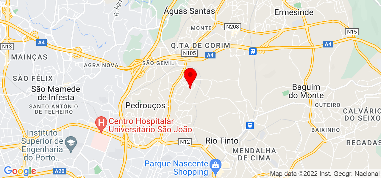Pedro Ernesto Gon&ccedil;alves Andrade - Porto - Gondomar - Mapa