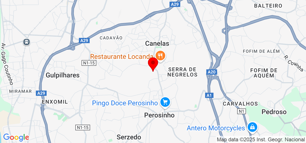 Jonathan Silva - Porto - Vila Nova de Gaia - Mapa