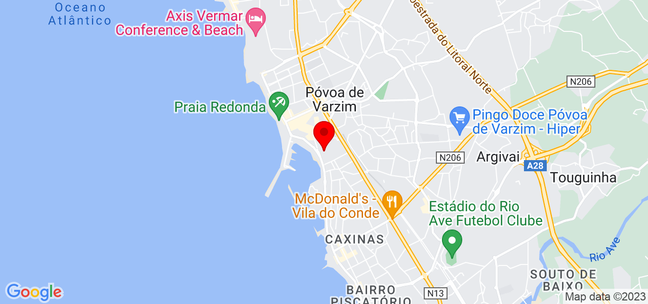 Instalação papel de parede - Porto - Póvoa de Varzim - Mapa