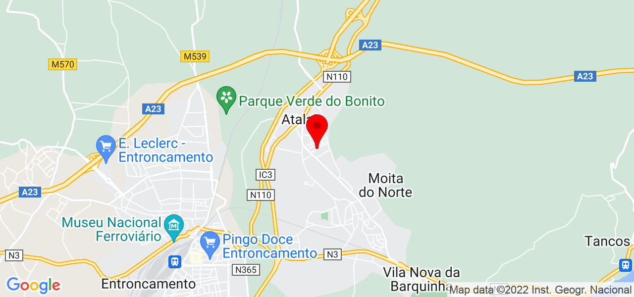 Rita Barros - Santarém - Vila Nova da Barquinha - Mapa