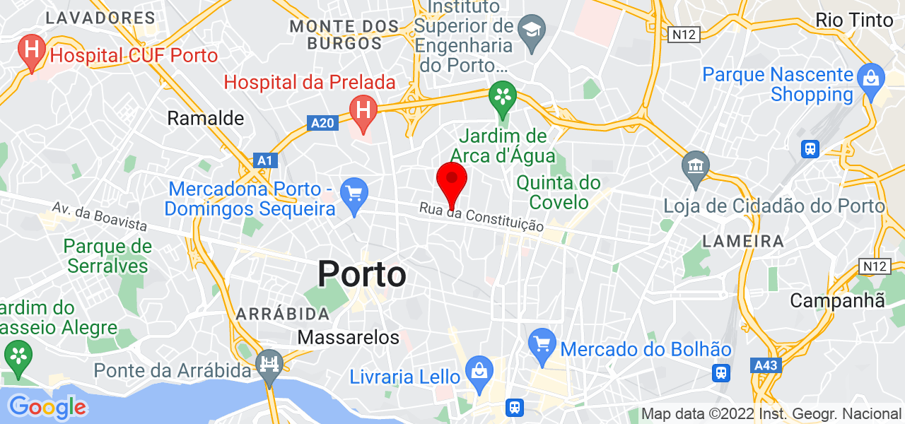 Nina Garschagen - Porto - Porto - Mapa
