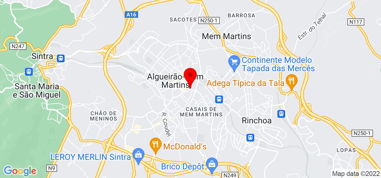 Rafael Pereira - Lisboa - Sintra - Mapa