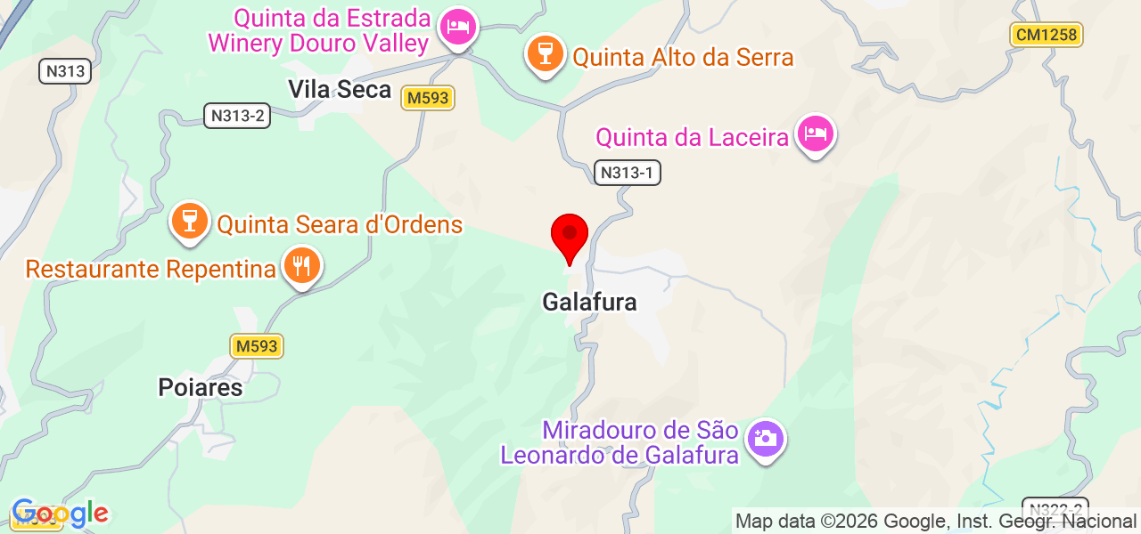 Sara Lorga - Vila Real - Peso da Régua - Karte