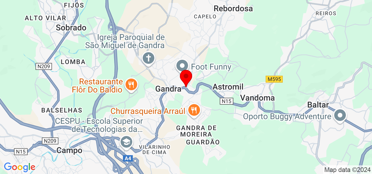 Ivo - Porto - Paredes - Map