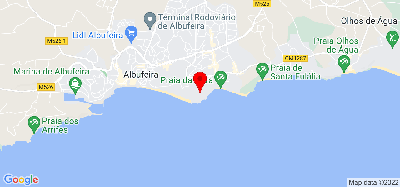 Massagista e Terapeuta Marciele - Faro - Albufeira - Mapa